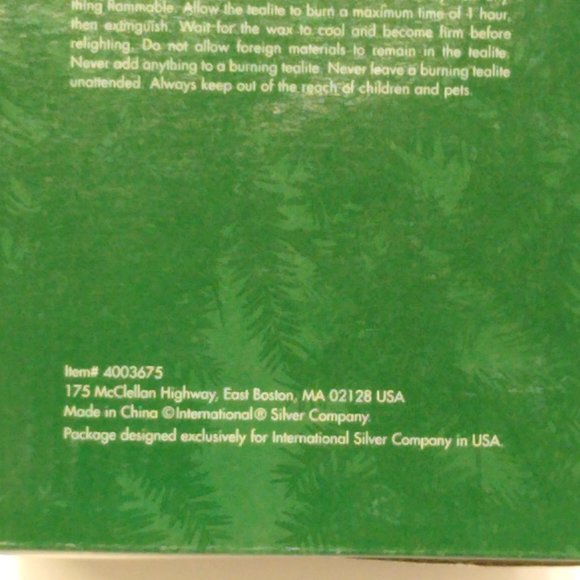 Snowman Christmas Tree Stained Glass Votive Silver Plated Item# 4003675 VTG - Picture 9 of 9